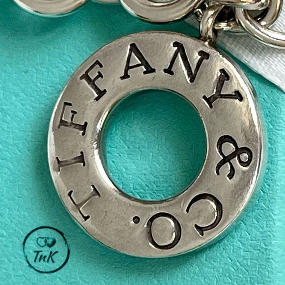 Vintage Tiffany Heart Tag Toggle Bracelet in Silver - 8” - Picture 5 of 14